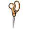 Westcott® Titanium Bonded® Non-Stick 8 Scissors, Adjustable Glide, Pointed Tip, Gray/Yellow (14849)