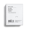 Baseline Staples, .25 Leg Length, 25000/Box (BL58255)
