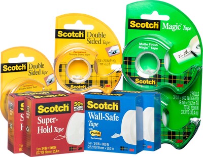 Clear Tape Variety Pack including Double-Sided