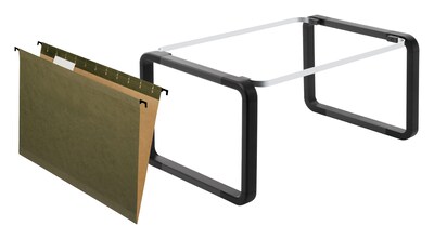 Pendaflex® Hanging File Folder Frame Plus SureHook® 5-Tab Hanging File Folders, Letter Size, Green, 20/Box (CD12758596)