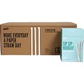 Perk™ White Paper Straws, 9, 4800/Carton (PK45596CT)