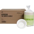Perk™ Compostable Paper Bowls, 12 Oz., White, 750/Carton (PK56334CT)