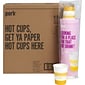 Perk™ Paper Hot Cup, 8 Oz., White/Yellow, 500/Carton (PK45592CT)