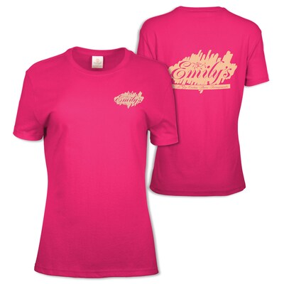 Custom Screen Printed Ladies 100% Cotton Colored T-Shirt