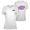 Custom Screen Printed Ladies 100% Cotton White T-Shirt