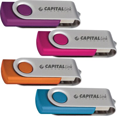 Custom USB 2GB Rotate Flash Drive