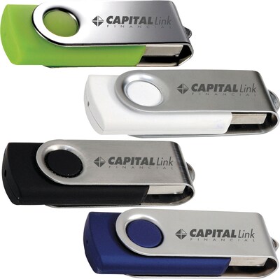 Custom USB 2GB Rotate Flash Drive