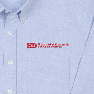 Custom Men's Long Sleeve Oxford Shirt