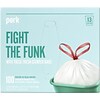 Perk™ 13 Gallon Kitchen Trash Bag, 9 Mil, White, 100 Bags/Box (PK56751)