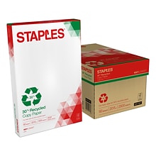 Staples 30% Recycled 11 x 17 Copy Paper, 20 lbs., 92 Brightness, 500 Sheets/Ream, 5 Reams/Carton (