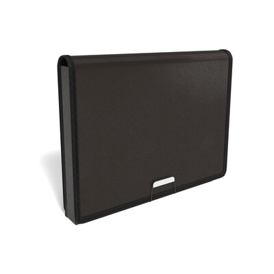 TRU RED™ Plastic Accordion File, 7-Pocket, Letter Size, Black (TR51820)