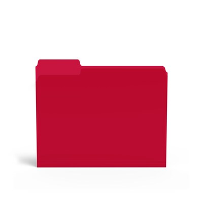 Staples® Heavy Duty Reinforced File Folder, 1/3-Cut Tab, Letter Size, Assorted, 24/Pack (ST10741/TR1