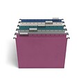 TRU RED™ Hanging File Folders, 5-Tab, Letter Size, Assorted Jewel Tone Colors, 25/Pack (TR58173)