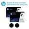 HP 58X Black Toner Cartridge, High Yield (CF258X), 2-Pack