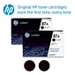 HP 87A Black Toner Cartridge, Standard (CF287A), 2-Pack