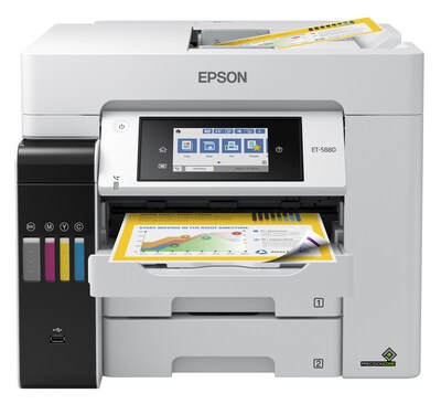 Epson EcoTank® Pro ET-5880 Wireless All-in-One Cartridge-Free SuperTank Office Printer with PCL/Post