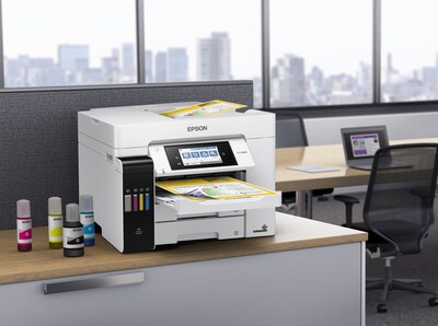 Epson EcoTank Pro 5800 Wireless Color Inkjet Printer, All-In-One Supertank, Print, Scan, Copy, Fax (9472508)