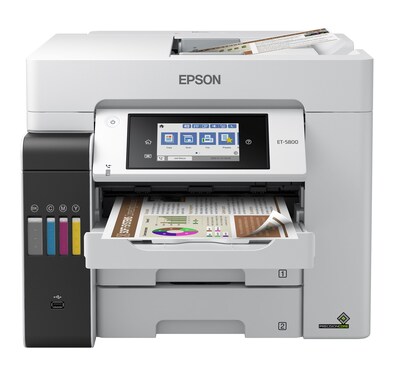 Epson EcoTank® Pro ET-5800 Wireless All-in-One Cartridge-Free SuperTank Office Printer, prints up to
