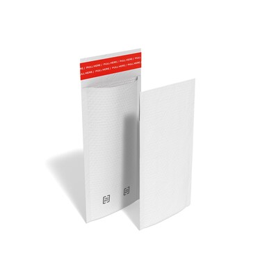 TRU RED™ 5.75 x 9 Self-Sealing Bubble Mailer, #00, White, 25/Carton (TR56656)