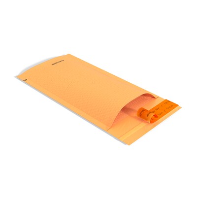 Coastwide Professional™ 5.75" x 9" Self-Sealing Bubble Mailer, #00, Kraft, 250/Carton (CW56652B)