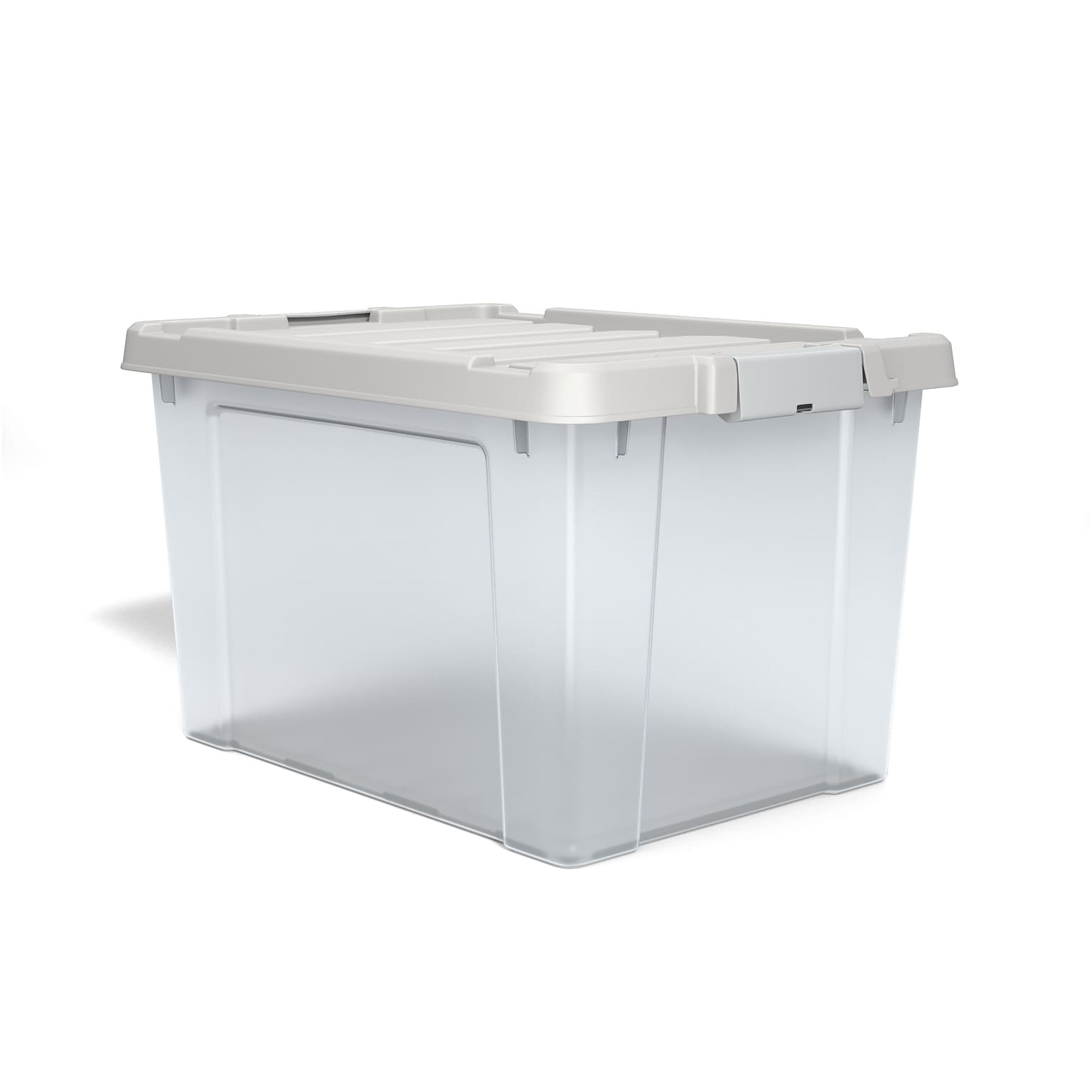 Iris 20 Qt. Latch Lid Storage Bin, Clear (270018/250296)