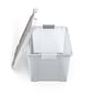 Iris 20 Qt. Latch Lid Storage Bin, Clear (270018/250296)