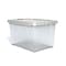 Staples 78.4 Qt. Latch Lid Storage Bin, Clear (TR58307)