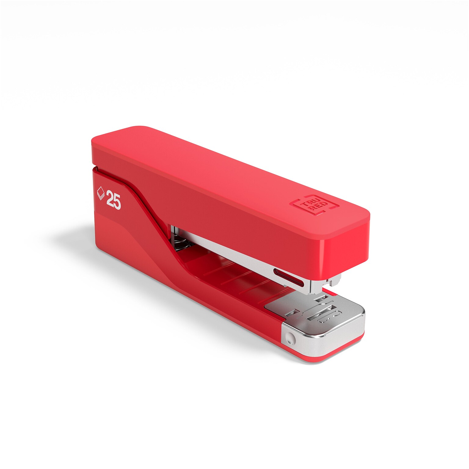 TRU RED™ Desktop Stapler, 25-Sheet Capacity, Red (TR58101)