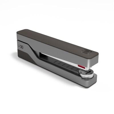 TRU RED™ Premium Desktop Stapler, 30-Sheet Capacity, Gray/Red (TR58077)