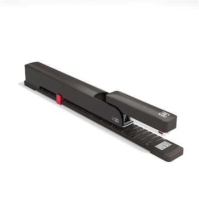 TRU RED™ Long Reach Stapler, 20-Sheet Capacity, Black (TR58085)