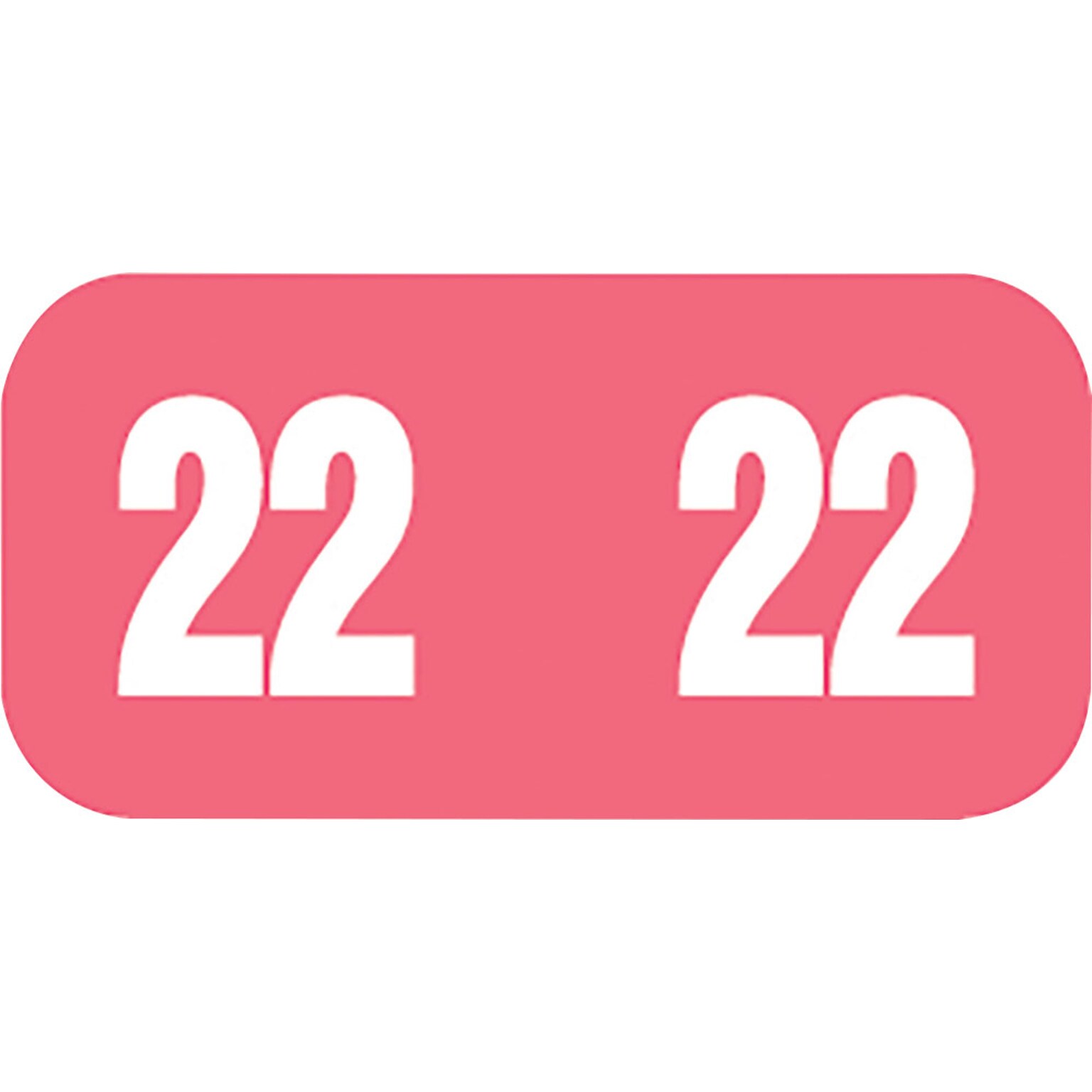 Medical Arts Press Smead Compatible Pink Small EndTab Year Labels