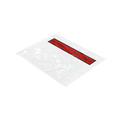 Coastwide Professional™ Packing List Enclosed Envelope, 4.5 x 5.5, Red, 1000/Carton (CW56492)