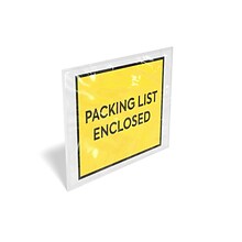 Coastwide Professional™ Packing List Enclosed Envelope, 5.5 x 7, Yellow, 1000/Carton (CW56487)