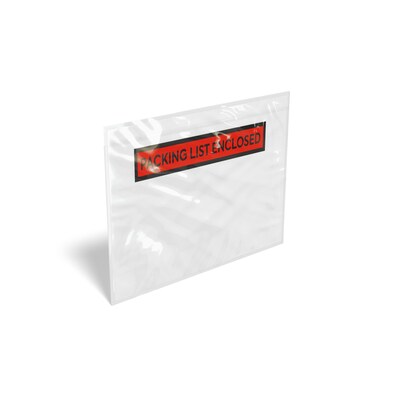 Coastwide Professional™ Packing List Enclosed Envelope, 4.5 x 6, Red, 1000/Carton (CW56485)