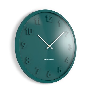 Union & Scale™ Essentials Wall Clock, Plastic, 13" (UN57803)