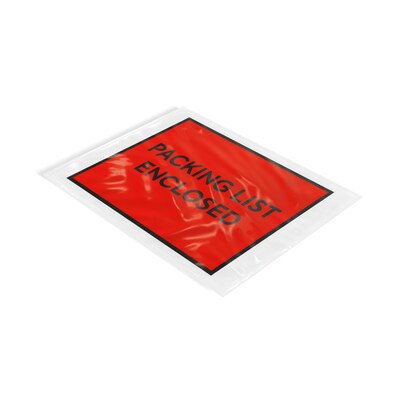 Coastwide Professional™ Packing List Enclosed Envelope, 5.5 x 7, Red, 1000/Carton (CW56488)