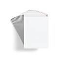 TRU RED™ Notepad, 8.5 x 11.75, Wide Ruled, White, 50 Sheets/Pad, Dozen Pads/Pack (TR58188)