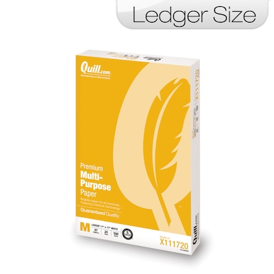 Quill Brand® Premium Multi-Purpose Paper, 11 x 17", Ledger Size