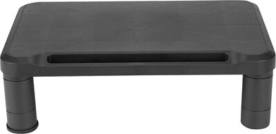 Mind Reader Adjustable Monitor Stand, Black, 2/Pack (2SMPLMON-BLK) | Quill