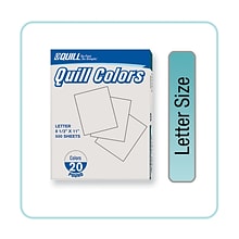 Quill Brand® 30% Recycled Colored Multipurpose Paper, 20 lbs., 8.5 x 11, Gray, 500 sheets/Ream