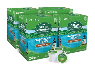 Green Mountain Nantucket Blend Coffee Keurig K-Cup Pods, Medium Roast, 96/Carton (6663) | Quill