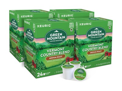 Green Mountain Vermont Country Blend Coffee Keurig K-Cup Pods, Medium Roast, 96/Carton (GMT6602CT) | Quill