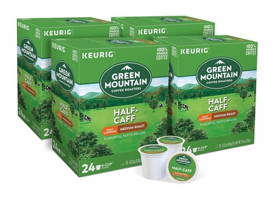 Green Mountain Half-Caff Coffee Keurig K-Cup Pods, Medium Roast, 96/Carton (69997) | Quill