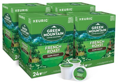 Green Mountain French Roast Coffee Keurig K-Cup Pods, Dark Roast, 96/Carton (6694) | Quill