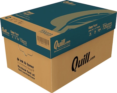 Quill Brand 8.5 x 14 Copy Paper, 20 lbs, 92 Brightness, 500 Sheets/Ream (720223)