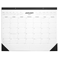 2021 TRU RED™ 17 x 22 Desk Pad Calendar, Black/White (TR12951-21)
