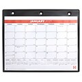 2021 TRU RED™ 8 x 11 Desk/Wall Calendar, White/Red/Black (TR12949-21)