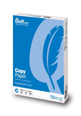 Quill Brand 11 x 17 Copy Paper, 20 lbs, 92 Brightness, 500 Sheets/Ream (7201117)