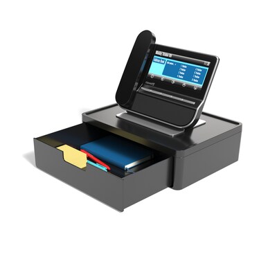 TRU RED™ Plastic Phone Stand Organizer, Black (TR58208)