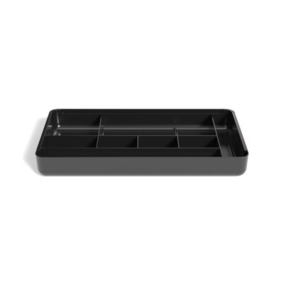 TRU RED™ 9-Compartment Expandable Plastic Drawer Organizer, Black (TR58206)